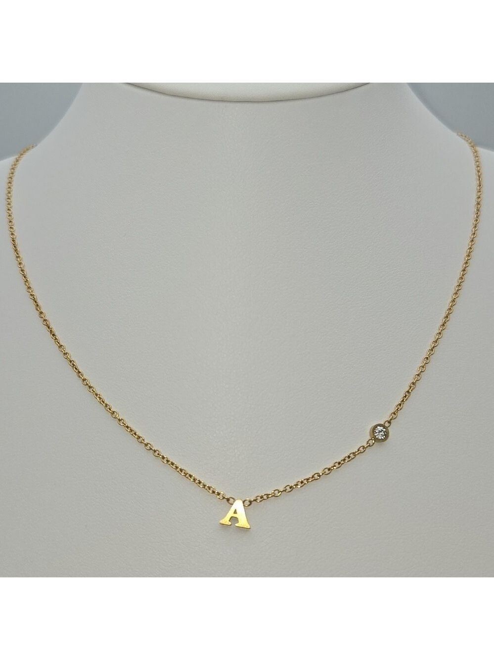 ✨2/$10✨ Letter A Initial and Diamond Necklace 19'' Stainless Steel